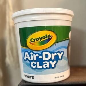 Crayola Air Dry Clay (5lbs), Natural White Modeling Clay for Kids